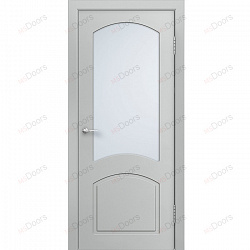 Дверь Наполеон, крашеная остекленная (цвет: RAL 7035)