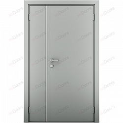 Пластиковая дверь Poseidon двупольная (цвет: серый)