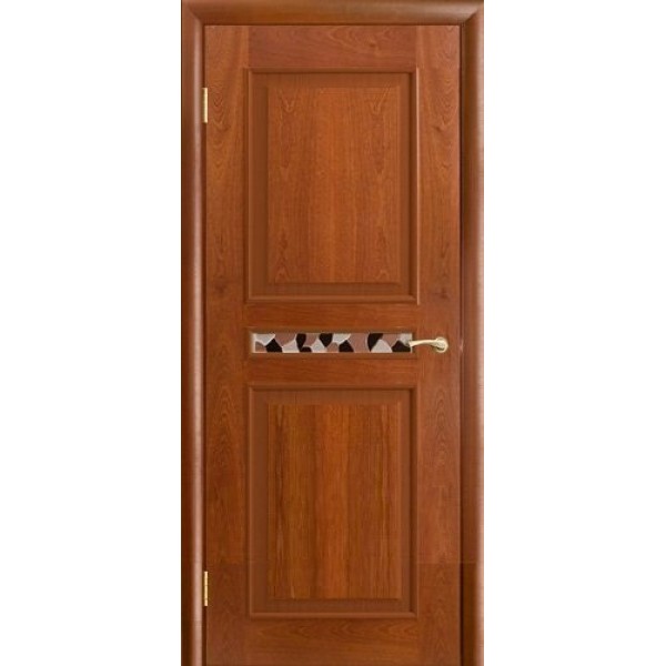 Межкомнатная дверь Ника глухое полотно (цвет: красное дерево)
