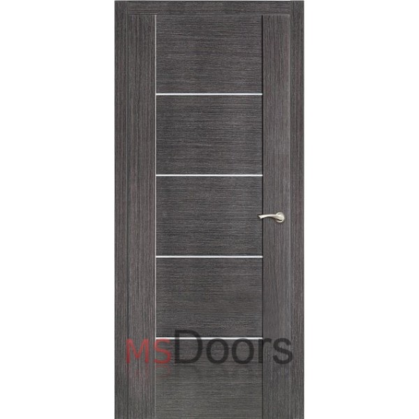 Межкомнатная дверь Парма, с молдингами (цвет: серый дуб)