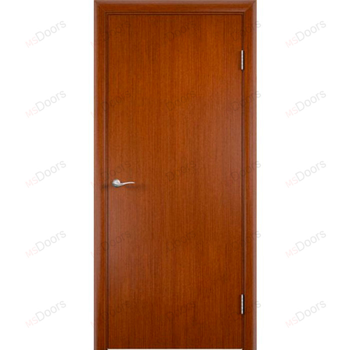 Гладкая дверь в шпоне (цвет: вишня)