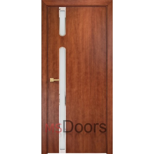 Межкомнатная дверь Рондо, с остеклением (цвет: анегри темный)