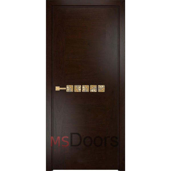 Межкомнатная дверь Акцент с декоративным остеклением (цвет: палисандр)