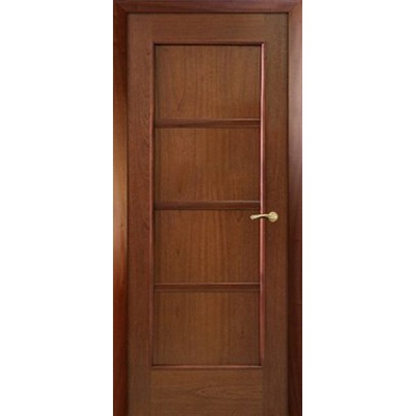 Межкомнатная дверь Модерн, глухое полотно (цвет: красное дерево)