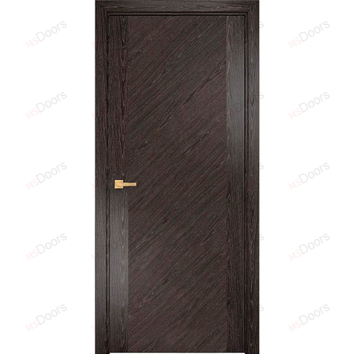 Гладкая дверь в шпоне диагональ и полосы (цвет: абрикос тангентальный)