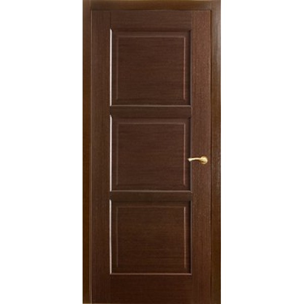 Межкомнатная дверь Квадро, глухое полотно (цвет: венге)