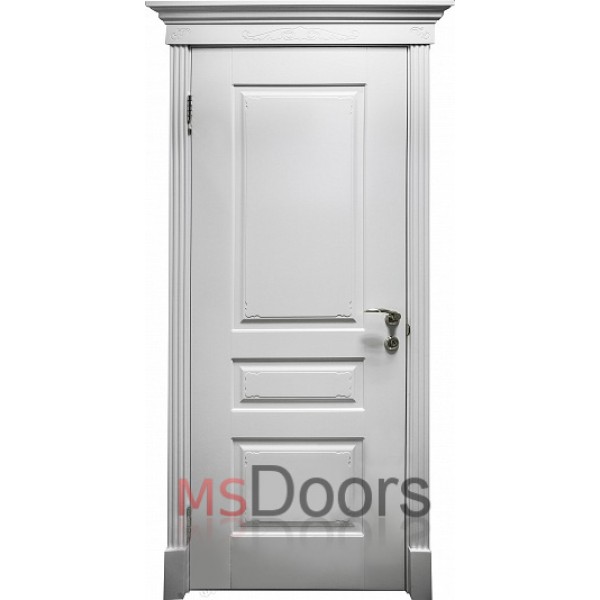 Межкомнатная дверь Версаль фреза, глухая  (цвет: эмаль белая)