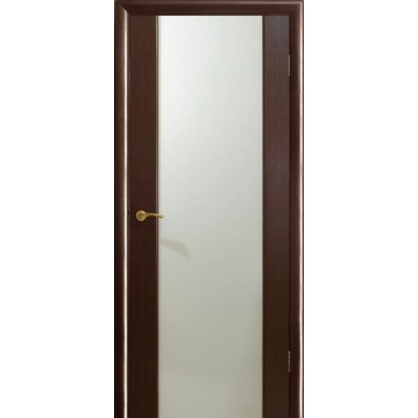 Межкомнатная дверь Престиж, с остеклением (стекло триплекс, матовое, цвет: венге)