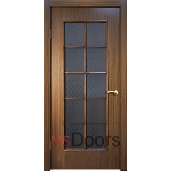 Межкомнатная дверь Турин, остекленная (цвет: орех)