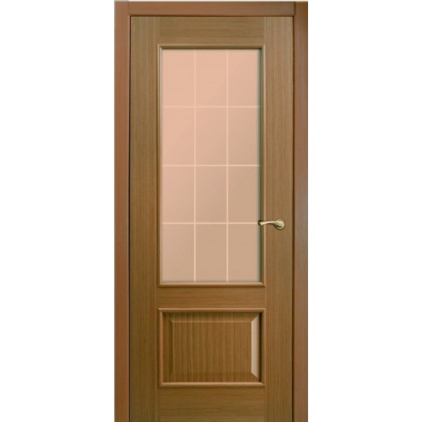 Межкомнатная дверь Марсель, остекленная (цвет: орех)