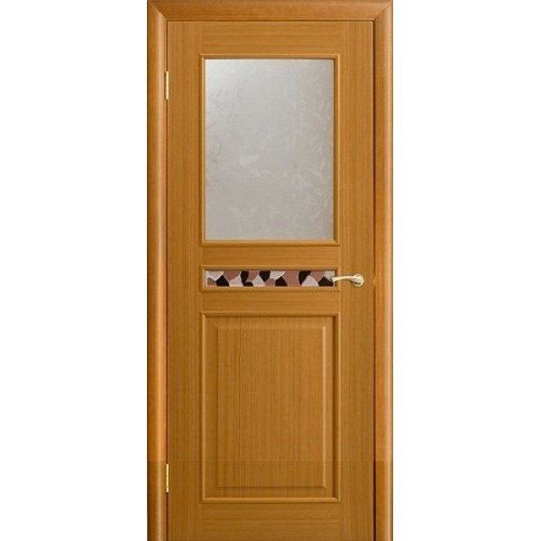 Межкомнатная дверь Ника с остеклением (цвет: анегри)