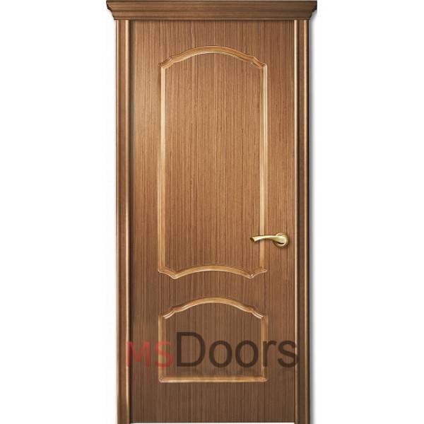 Межкомнатная дверь Диана с фрезерованной филенкой (цвет: орех)