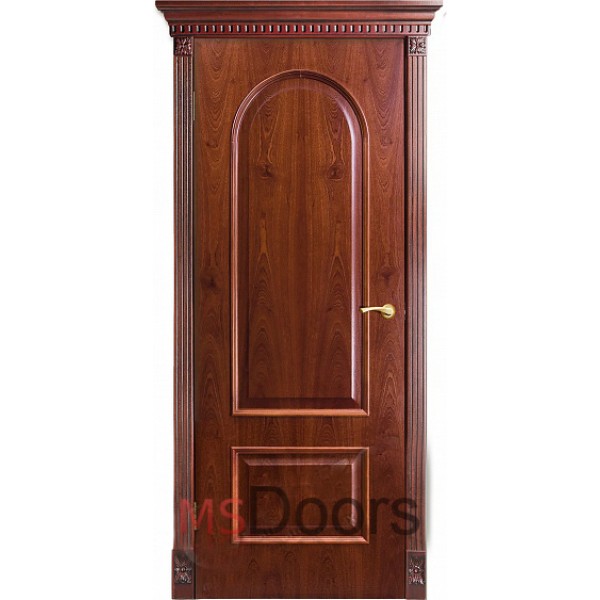 Межкомнатная дверь Арка, глухое полотно (цвет: красное дерево)