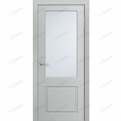 Дверь Марсель, крашеная остекленная (цвет: RAL 7035)