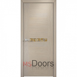 Межкомнатная дверь Акцент с декоративным остеклением (цвет: мокко)