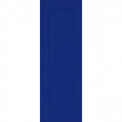 Офисная шпонированная крашенная дверь, Наполеон, глухая (цвет: синий 5002)