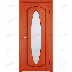 Дверь офисная в шпоне Орбита (цвет: вишня)
