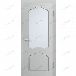 Дверь Каролина, крашеная остекленная (цвет: RAL 7035)