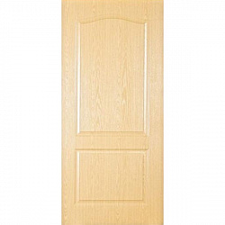 Строительная дверь, ламинированная, глухая (цвет: дуб)