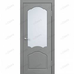 Дверь Каролина, крашеная остекленная (цвет: RAL 7040)