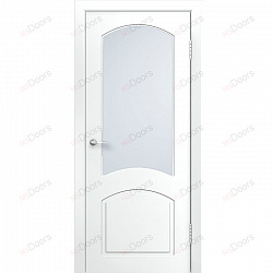 Дверь Наполеон, крашеная остекленная (цвет: RAL 9010)
