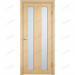 Дверь офисная в шпоне Молния 2 (цвет: беленый дуб)