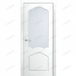 Дверь Каролина, крашеная остекленная (цвет: RAL 9010)