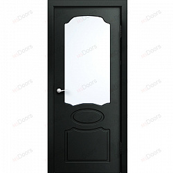 Дверь Глория, крашеная остекленная (цвет: RAL 9017)