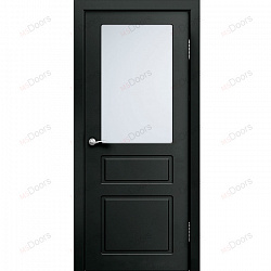Дверь Марсель 3, крашеная остекленная (цвет: RAL 9017)