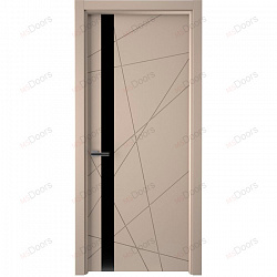 Дверь ДДГО1, гостиничная остекленная (цвет: RAL 3005)
