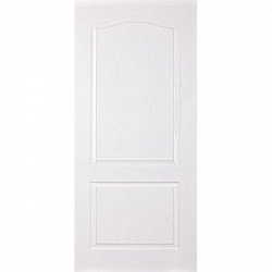 Строительная дверь, ламинированная, глухая (цвет: белый)