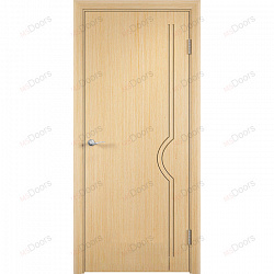 Дверь офисная в шпоне Молния (цвет: беленый дуб)