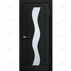 Дверь Вираж, крашеная остекленная (цвет: RAL 9017)